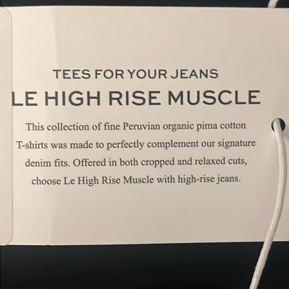 NWT•FRAME Le High Rise Muscle Tee - Picture 16 of 16